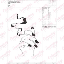 Smoking Art Embroidery Design