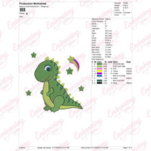 Dinosaur Embroidery Design