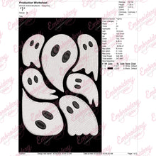 Halloween Ghosts Set Embroidery Design