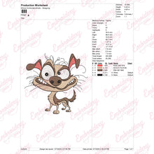 Crazy Dog Embroidery Design