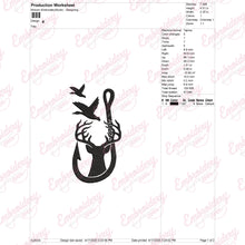 Duck Deer and Hook Hunting Embroidery Design