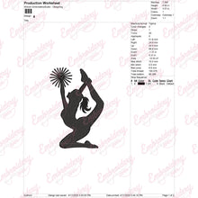 Dynamic Cheerleading Embroidery Design