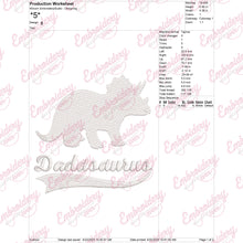 Dadasaurus Machine Embroidery Design