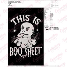 This Is Boo Sheet Spider Halloween Embroidery Design