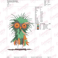 Lively Crazy Bird Machine Embroidery Design