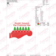 Rockin' Around The Christmas Tree Embroidery Design
