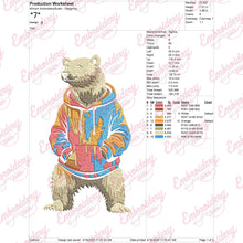 Funny Polar Bear Embroidery Design