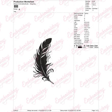 Feather Embroidery Design
