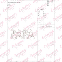 Papa Tools Embroidery Design