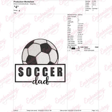 Proud Soccer Dad Machine Embroidery Design