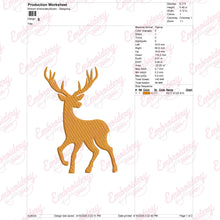 Deer Machine Embroidery Design