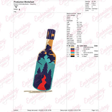 Bottle of Adventure Embroidery Design