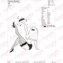 Freak in the Sheets Halloween Embroidery Design
