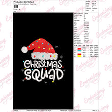Christmas Squad Santa Hat Embroidery Design