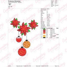 Christmas Bells & Holly Embroidery Design