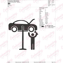 Auto Repair Mechanic Embroidery Design