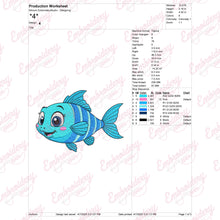 Funny Fish Machine Embroidery Design