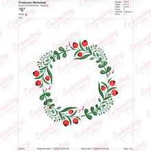 Christmas Elegant Wreath Embroidery Design