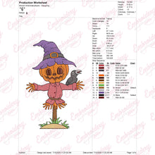Halloween Scarecrow Embroidery Design