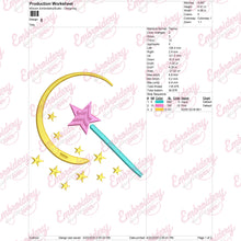 Magic Wand Embroidery Design