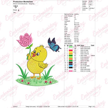 Baby Sweet Spring Chick Embroidered Design