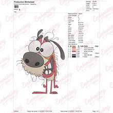 Crazy Dog Embroidery Design