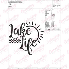 Lake Life Logo Embroidery Design