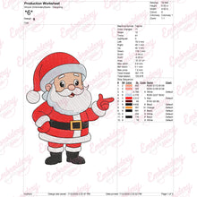 Happy Santa Claus Christmas Embroidery Design