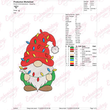 Christmas Gnome Embroidery Design