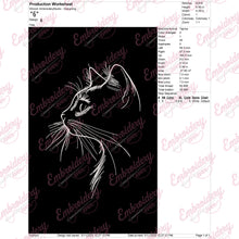 Cat Shadow Machine Embroidery Design