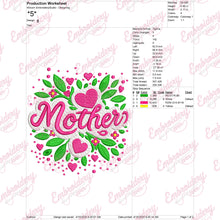 Mothers Day Flowers Embroidery Design