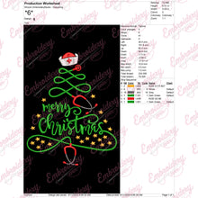 Stethoscope Nurse Christmas Tree Free Digital Embroidery Design | Instant & Free Download