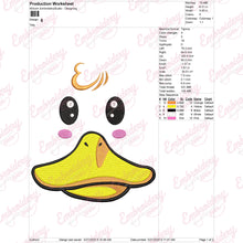 Duck Costume Embroidery Design