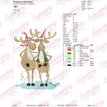 Christmas Reindeer Fun Embroidery Design