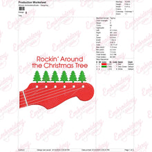 Rockin' Around The Christmas Tree Embroidery Design