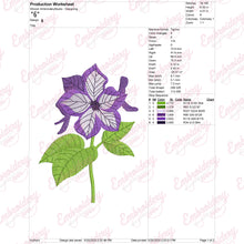 Floral Azalea Embroidery Design