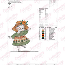 Cute Little Girl Machine Embroidery Design
