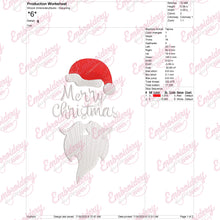 Merry Christmas Santa Embroidery Design