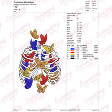 Butterflies In The Stomach Embroidery Design