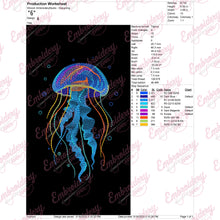 Jellyfish Machine Embroidery Design
