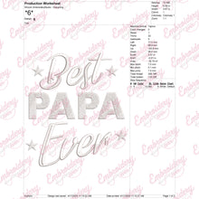 Best Papa Ever Embroidery Design