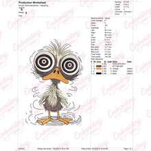 Funny Duck Machine Embroidery Design