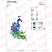 Beautiful Peacock Machine Embroidery Design
