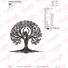 Oak Mother Earth Tree Embroidery Design