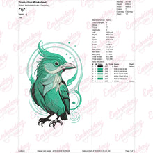 Blue Jay Bird Embroidery Design