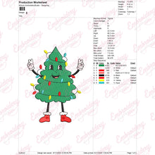 Groovy Christmas Tree Character Embroidery Design