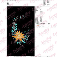 Night Bloom Embroidery Design