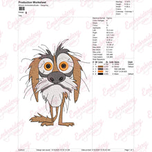 Crazy Dog Machine Embroidery Design