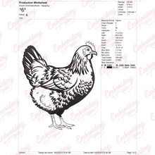 Chicken Embroidery Design