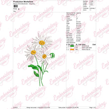 Lovely Daisy Flower Embroidery Design